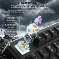 Attack Shark X87 Ultra 8K Wireless Mechanical Gaming Keyboard Forged Carbon | Tri-Mode | Hot-Swappable | RGB | 10,000mAh Battery - Image 6