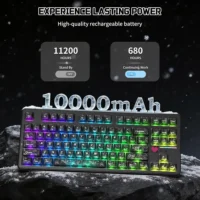 Attack Shark X87 Ultra 8K Wireless Mechanical Gaming Keyboard Forged Carbon | Tri-Mode | Hot-Swappable | RGB | 10,000mAh Battery - Image 7