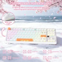 Attack Shark X87 Ultra 8K Wireless Mechanical Gaming Keyboard Iced Orange | Tri-Mode | Hot-Swappable | RGB | 10,000mAh Battery - Image 3