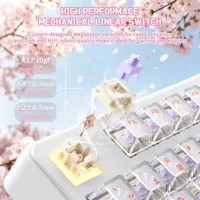 Attack Shark X87 Ultra 8K Wireless Mechanical Gaming Keyboard Iced Orange | Tri-Mode | Hot-Swappable | RGB | 10,000mAh Battery - Image 7