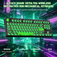 Attack Shark X87 Ultra 8K Wireless Mechanical Gaming Keyboard Shadow Jade | Tri-Mode | Hot-Swappable | RGB | 10,000mAh Battery - Image 2