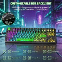 Attack Shark X87 Ultra 8K Wireless Mechanical Gaming Keyboard Shadow Jade | Tri-Mode | Hot-Swappable | RGB | 10,000mAh Battery - Image 4