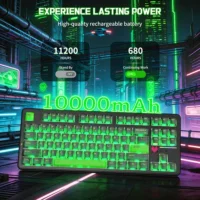 Attack Shark X87 Ultra 8K Wireless Mechanical Gaming Keyboard Shadow Jade | Tri-Mode | Hot-Swappable | RGB | 10,000mAh Battery - Image 5