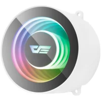 DarkFlash Twister DX360 360mm AIO Liquid CPU Cooler White | ARGB | 2400RPM Pump | 3×120mm Fans | AM5/LGA1700 - Image 3