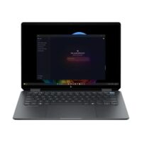 HP OmniBook Ultra Flip 14T-FH000 2-in-1 Laptop, Intel Core Ultra 7 256V, 16GB DDR5, 1TB NVMe SSD, Intel Arc Graphics, 14" 3K OLED Touchscreen, Backlit Keyboard, Fingerprint Reader, Windows 11 – Eclipse Gray