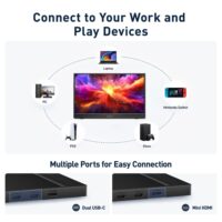 KOORUI E1512A 15.6" FHD Portable Monitor | IPS | 1920×1080 | 60Hz | USB-C | HDMI 1.4 | FreeSync | HDR - Image 7
