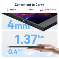 KOORUI E1512A 15.6" FHD Portable Monitor | IPS | 1920×1080 | 60Hz | USB-C | HDMI 1.4 | FreeSync | HDR - Image 9