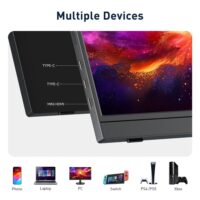 KOORUI E1512A 15.6" FHD Portable Monitor | IPS | 1920×1080 | 60Hz | USB-C | HDMI 1.4 | FreeSync | HDR - Image 12