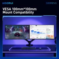 KOORUI G2412V 24" FHD Gaming Monitor | VA Panel | 180Hz | 1ms | 3000:1 Contrast | FreeSync - Image 9