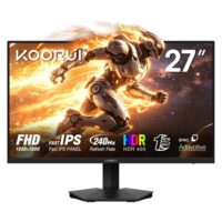 KOORUI G2711X 27" 240hz Gaming Monitor FHD 1080p, IPS Panel, 1ms Response Time, Adaptive sync 3-Sided Frameless,Ultra Slim,VESA,DP HDMI