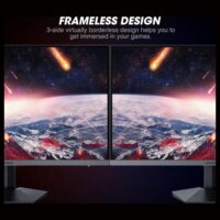 KOORUI GN06 27" FHD Gaming Monitor | IPS | 165Hz 180Hz | 1ms | 90% DCI-P3 | Adaptive Sync | Black - Image 2