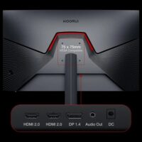 KOORUI GN06 27" FHD Gaming Monitor | IPS | 165Hz 180Hz | 1ms | 90% DCI-P3 | Adaptive Sync | Black - Image 3