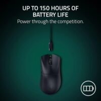 Razer DeathAdder V4 Pro Wireless Gaming Mouse Black | Focus Pro 45K Gen-2 | 8000Hz | 56g | Optical Switches Gen-4 - Image 7