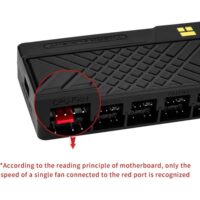 Thermalright Hub X10 IR ARGB and Fan Controller Black – 10-Port All-in-One PWM Fan & Addressable RGB Lighting Hub with Remote Control - Image 2