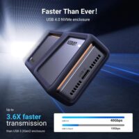 UGREEN 15976 40Gbps M.2 NVMe SSD Enclosure with Cooling Fan | USB4 | ASM2464PD | Aluminum - Image 5