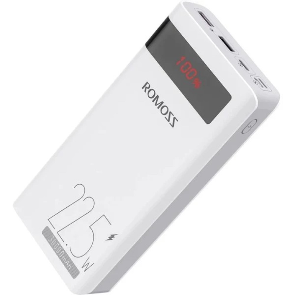 ROMOSS Sense 8PF 30000mAh Power Bank – 22.5W Two-Way Fast Charging PD & QC 3.0 Portable External Battery Pack with Smart LED Digital Display thumbnail 2