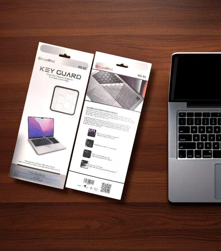 CoolBell Premium MacBook Keyboard Guard – Crystal Clear Ultra-Thin Silicone Keyboard Protector for MacBook Air & Pro