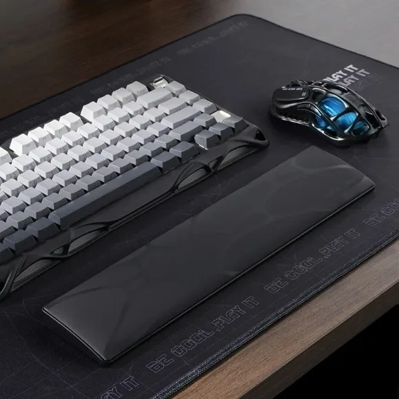 GravaStar 75% Keyboard Wrist Rest Pad – Black, PU Leather Ergonomic Wrist Support for Mercury V75 Pro, V75 and K1 Gaming Keyboards thumbnail 2