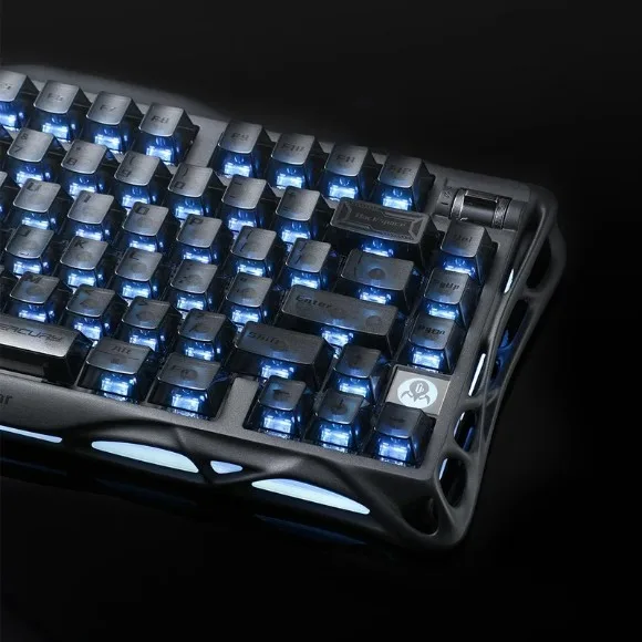 GravaStar Mercury K1 75% Wireless Mechanical Gaming Keyboard – Stealth Black RGB, Hot-Swappable Switches, 8000mAh Battery thumbnail 3