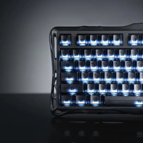 GravaStar Mercury K1 75% Wireless Mechanical Gaming Keyboard – Stealth Black RGB, Hot-Swappable Switches, 8000mAh Battery thumbnail 4