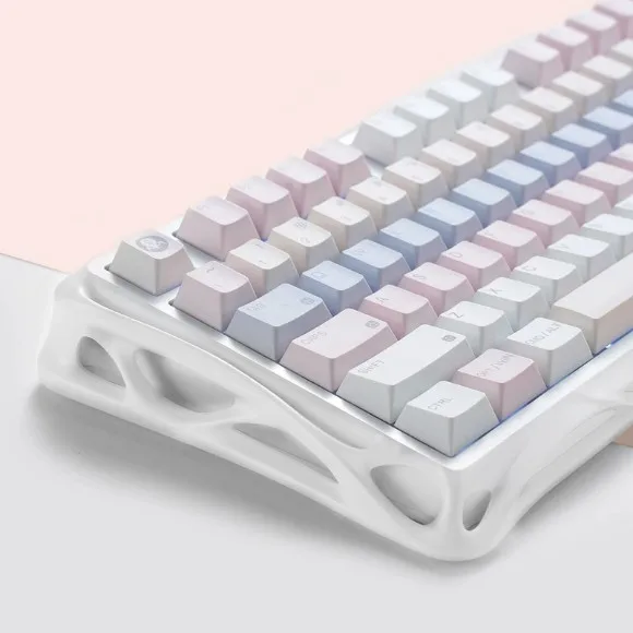 GravaStar Mercury K98 Wireless Mechanical Gaming Keyboard – 98-Key, RGB, TFT Display, Tri-Mode Connectivity - Pastel Whisper thumbnail 7