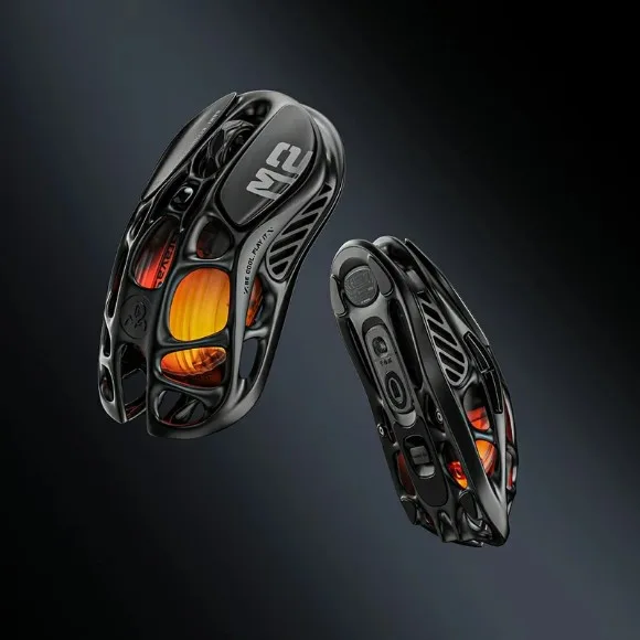 GravaStar Mercury M2 Wireless Gaming Mouse – 26000 DPI PAW3395 Sensor, 1000Hz Polling Rate, Tri-Mode Connectivity, RGB Lighting Black thumbnail 4