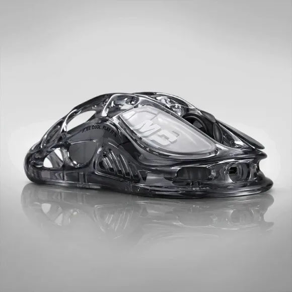 GravaStar Mercury M2 Wireless Gaming Mouse – 26000 DPI PAW3395 Sensor, 1000Hz Polling Rate, Tri-Mode Connectivity, RGB Lighting Transparent Black thumbnail 4