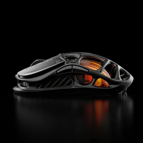 GravaStar Mercury M2 Wireless Gaming Mouse – 26000 DPI PAW3395 Sensor, 1000Hz Polling Rate, Tri-Mode Connectivity, RGB Lighting Black thumbnail 3