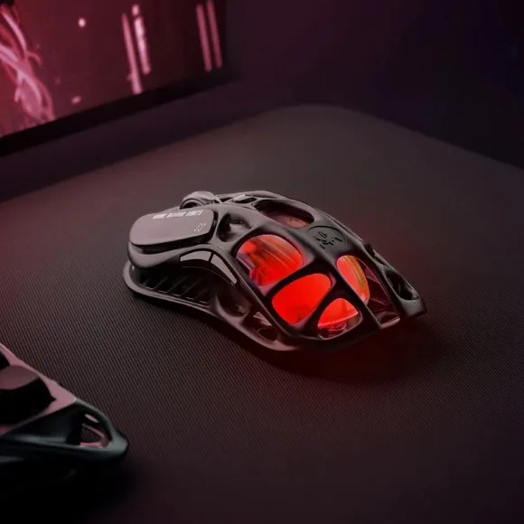 GravaStar Mercury M2 Wireless Gaming Mouse – 26000 DPI PAW3395 Sensor, 1000Hz Polling Rate, Tri-Mode Connectivity, RGB Lighting Black thumbnail 5