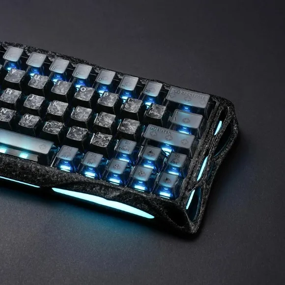 GravaStar Mercury V60 Pro 60% Magnetic Gaming Keyboard – Hall Effect Switches, 8000Hz Polling Rate, Rapid Trigger, RGB - Cyber Frost Black thumbnail 3