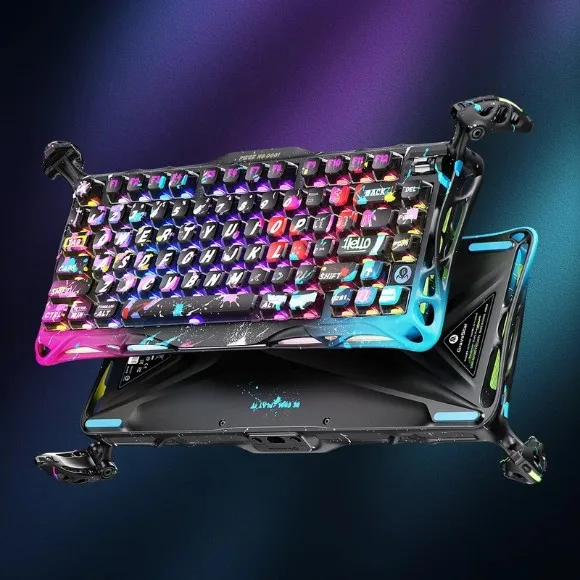 GravaStar Mercury V75 Pro Gaming Keyboard – 75% Hall Effect Magnetic Switches, 8000Hz Polling Rate, Rapid Trigger, RGB Special Edition – Neon Graffiti thumbnail 2