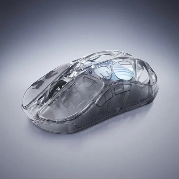 GravaStar Mercury X Air 8KHz Wireless Gaming Mouse – 32000 DPI PAW3950 Sensor, 56g Ultralight Design, Tri-Mode Connectivity, RGB - Black thumbnail 3
