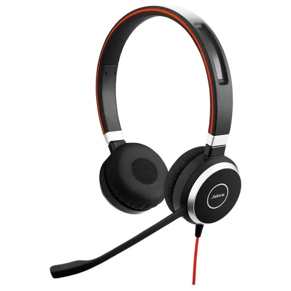Jabra Evolve 40 Stereo Professional Wired Headset 6393-823-109 | UC-Optimized | USB & 3.5mm Jack | Noise-Cancelling Microphone