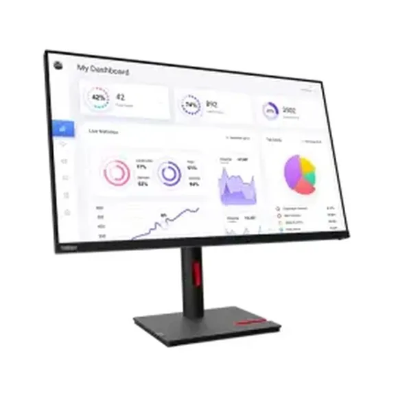 Lenovo ThinkVision T32p-30 31.5-Inch 4K UHD IPS Professional Monitor – 60Hz, 99% sRGB, USB-C 90W Power Delivery, RJ45 Ethernet thumbnail 2