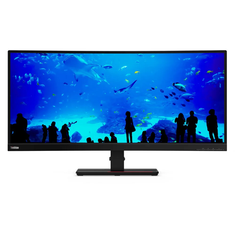 Lenovo ThinkVision T34w-20 34" Curved Ultrawide Monitor | WQHD 3440×1440 | VA Panel | 60Hz | USB-C 75W PD | HDMI | DisplayPort (Used)