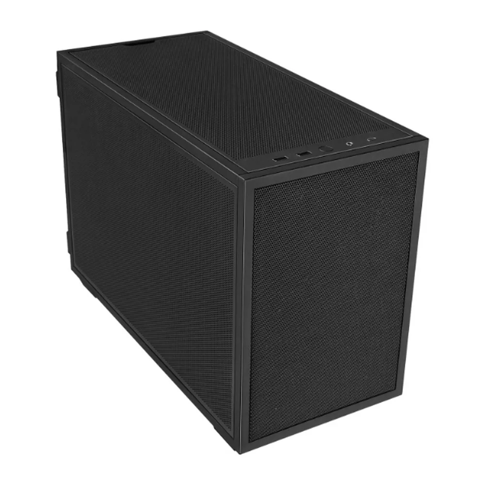   LIAN LI B4-mATX Compact Black PC Case – Micro-ATX, High Airflow Mesh, 2 Pre-Installed Fans