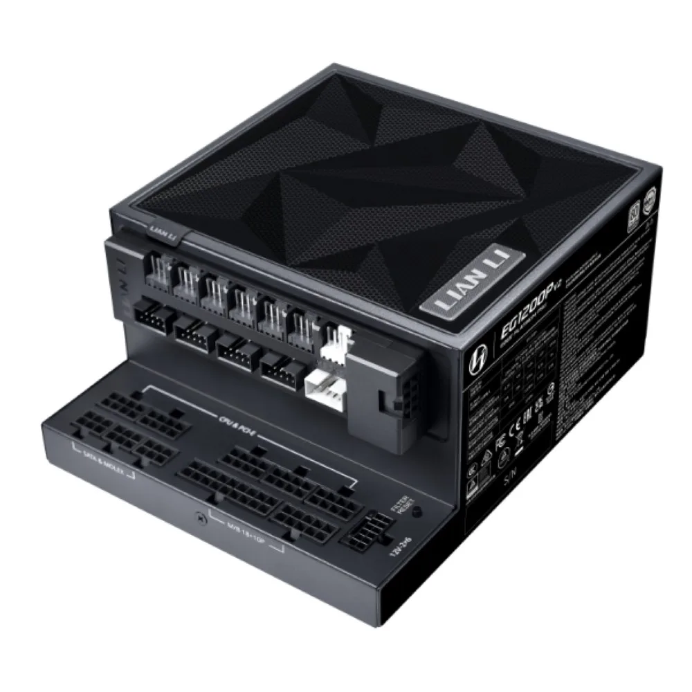 LIAN LI EDGE Platinum V2 1350W 80 PLUS Platinum Fully Modular ATX 3.1 Power Supply - Black