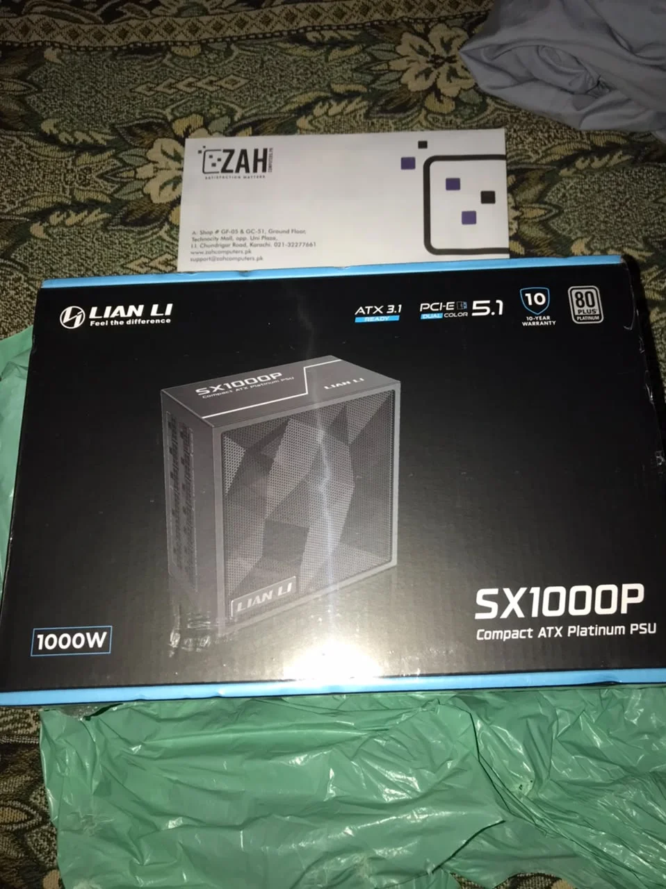 Lian Li SX Platinum 1000W SX1000P Compact ATX Form Factor Power Supply - Black thumbnail 5