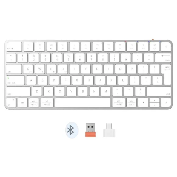 Meetion ikey K210 Wireless Ultra-thin Apple Keyboard White