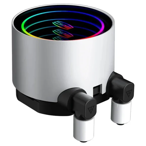 PCCOOLER DA360 V2 ARGB 360mm AIO Liquid CPU Cooler 310W TDP – 360mm Radiator, Triple 120mm ARGB Fans, Intel LGA1851/1700 & AMD AM5/AM4, White thumbnail 3