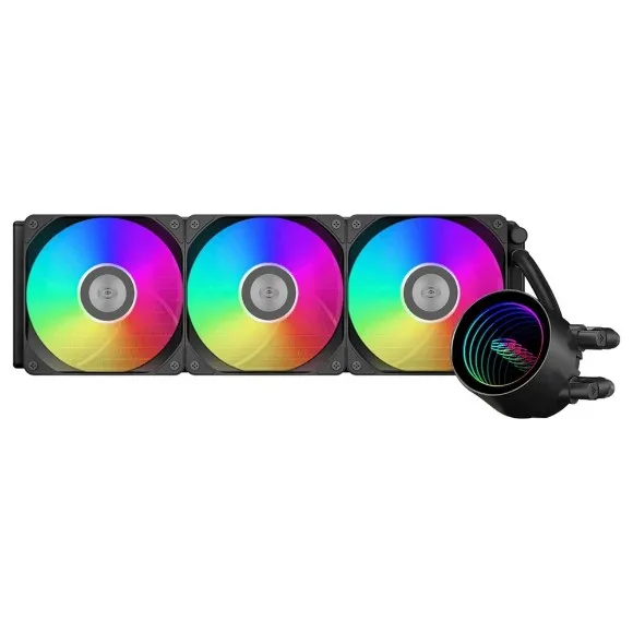 PCCOOLER DA360 V2 ARGB 360mm AIO Liquid CPU Cooler 310W TDP – 360mm Radiator, Triple 120mm ARGB Fans, Intel LGA1851/1700 & AMD AM5/AM4, Black thumbnail 2