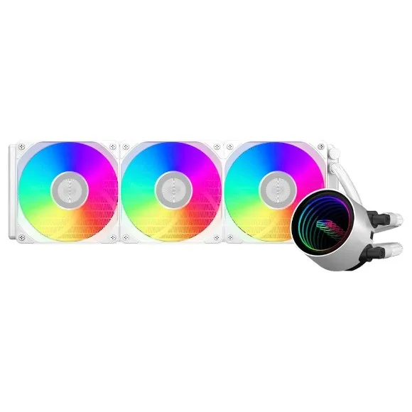 PCCOOLER DA360 V2 ARGB 360mm AIO Liquid CPU Cooler 310W TDP – 360mm Radiator, Triple 120mm ARGB Fans, Intel LGA1851/1700 & AMD AM5/AM4, White thumbnail 2