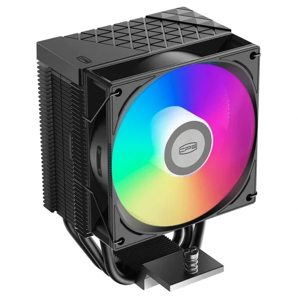 PCCOOLER R300 ARGB CPU Air Cooler 150W TDP – 3×6mm Heat Pipes, 92mm ARGB PWM Fan, Intel LGA1851/1700 & AMD AM5, Black