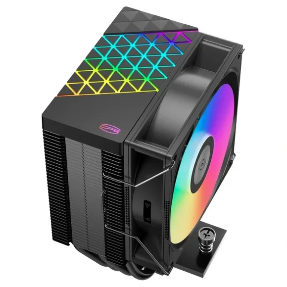 PCCOOLER R400 ARGB CPU Air Cooler 180W TDP – 4×6mm Heat Pipes, 92mm ARGB PWM Fan, Intel LGA1851/1700 & AMD AM5/AM4, Black thumbnail 2