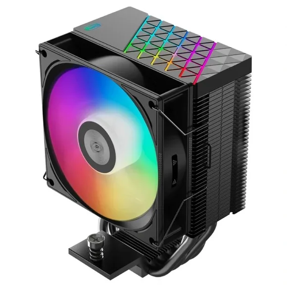 PCCOOLER R400 ARGB CPU Air Cooler 180W TDP – 4×6mm Heat Pipes, 92mm ARGB PWM Fan, Intel LGA1851/1700 & AMD AM5/AM4, Black thumbnail 3