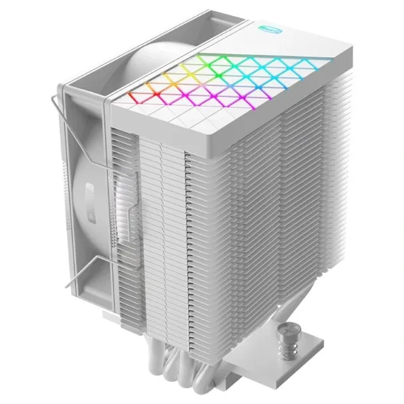 PCCOOLER R400 ARGB CPU Air Cooler 180W TDP – 4×6mm Heat Pipes, 92mm ARGB PWM Fan, Intel LGA1851/1700 & AMD AM5/AM4, White thumbnail 4