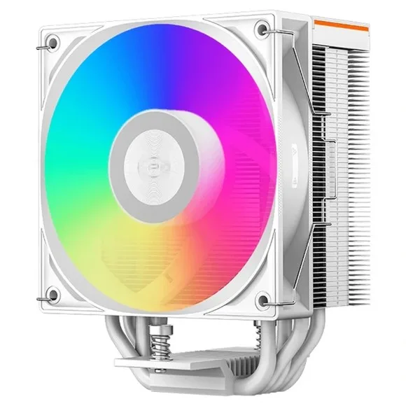 PCCOOLER RT500 Digital ARGB CPU Air Cooler 245W TDP – 5×6mm Copper Heat Pipes, 120mm PWM Fan, Digital Temperature Display, Intel LGA1851/1700 & AMD AM5/AM4, White thumbnail 5