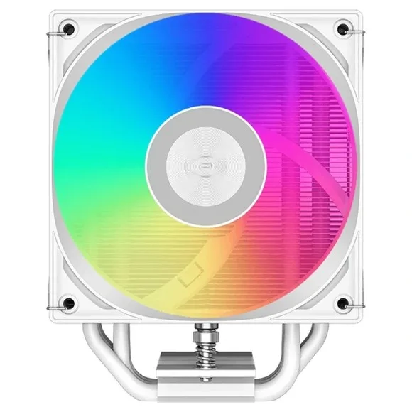 PCCOOLER RT500 Digital ARGB CPU Air Cooler 245W TDP – 5×6mm Copper Heat Pipes, 120mm PWM Fan, Digital Temperature Display, Intel LGA1851/1700 & AMD AM5/AM4, White thumbnail 2