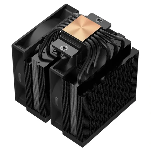 PCCOOLER RT620 PRO Digital CPU Air Cooler 265W TDP – Digital Temperature Display, Dual Tower, 6×6mm Copper Heat Pipes, Dual 120mm Fans, Intel LGA1851/1700 & AMD AM5/AM4, Black thumbnail 4