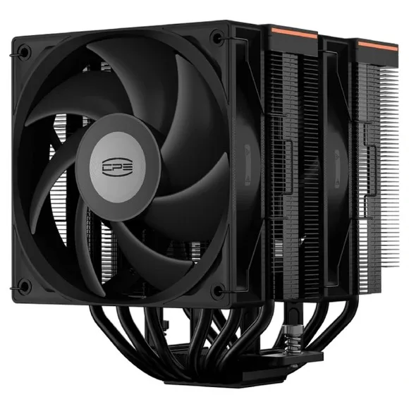 PCCOOLER RT620 PRO Digital CPU Air Cooler 265W TDP – Digital Temperature Display, Dual Tower, 6×6mm Copper Heat Pipes, Dual 120mm Fans, Intel LGA1851/1700 & AMD AM5/AM4, Black thumbnail 3